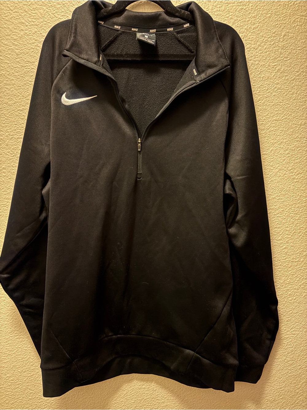 Nike Men’s Black Half-Zip Performance Pullover Jacket